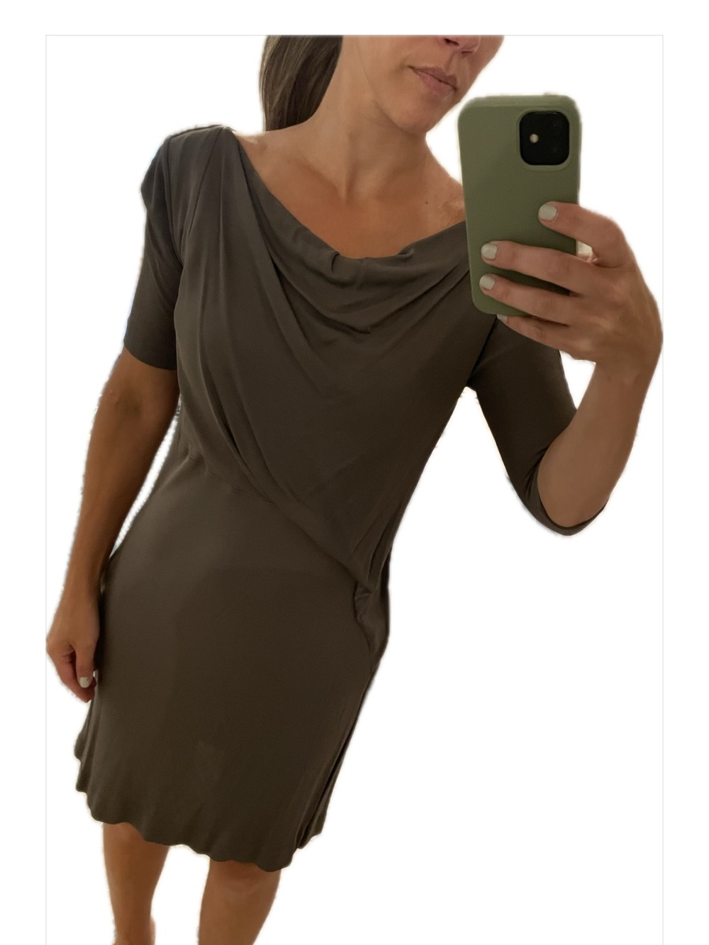 Piazza Semoione Grat Draped Sheath Dress